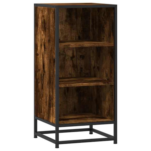 Puhvetkapp, suitsutatud tamm, 35,5 × 35 × 76cm, tehispuit ja metall