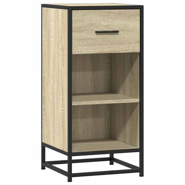 Puhvetkapp, Sonoma tamm, 35,5 × 35 × 76 cm tehispuit ja metall