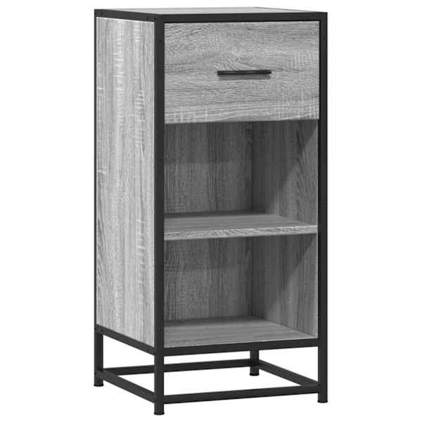 Puhvetkapp, hall Sonoma tamm, 35,5 × 35 × 76 cm, tehispuit/metall