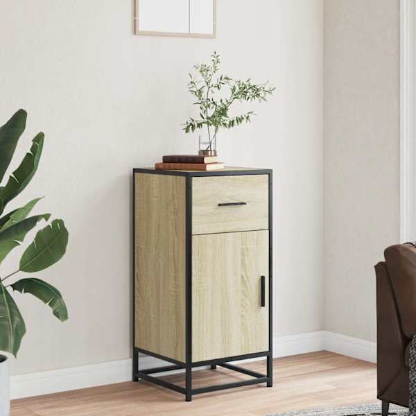 Puhvetkapp, Sonoma tamm, 35,5 × 35 × 76 cm tehispuit ja metall