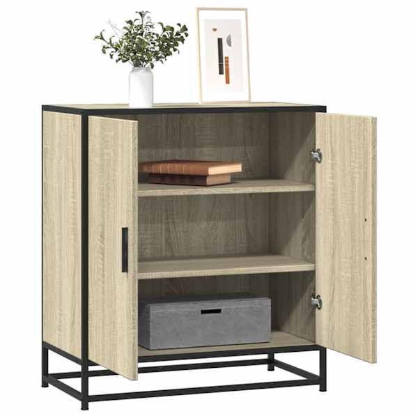 Puhvetkapp, Sonoma tamm, 68 × 35 × 76 cm tehispuit ja metall