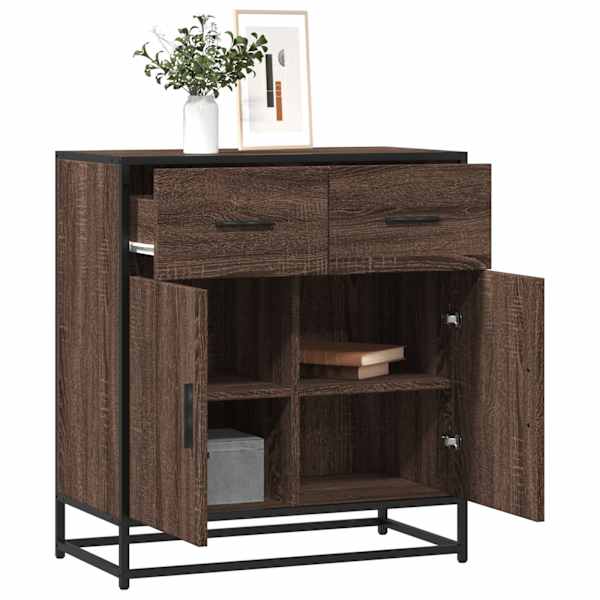 Puhvetkapp pruun tamm 68 × 35 × 76 cm Engineered Wood