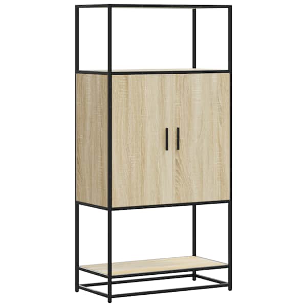 Highboard Sonoma tamm 68 × 35 × 139 cm Engineered Wood and Metal