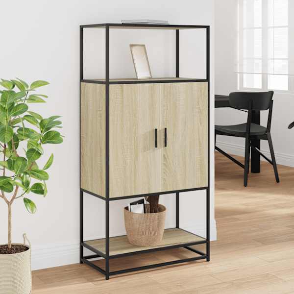Highboard Sonoma tamm 68 × 35 × 139 cm Engineered Wood and Metal