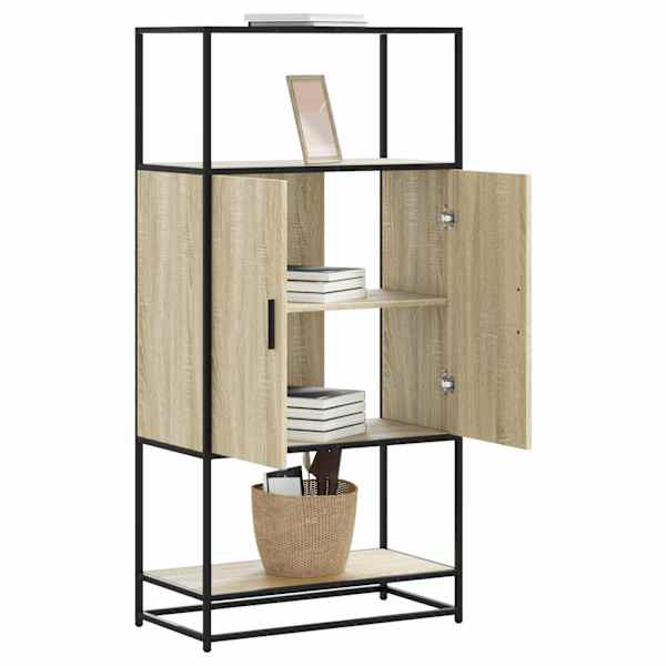 Highboard Sonoma tamm 68 × 35 × 139 cm Engineered Wood and Metal
