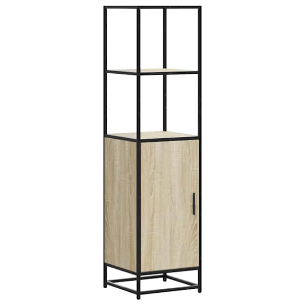 Highboard Sonoma tamm 35,5 × 35 × 139 cm inseneritud puit ja metall