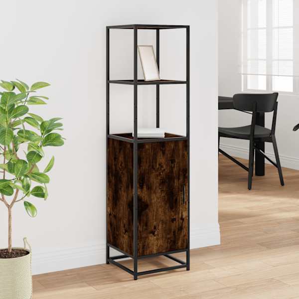 Highboard suitsutamm 35,5 × 35 × 139 cm inseneritud puit ja metall