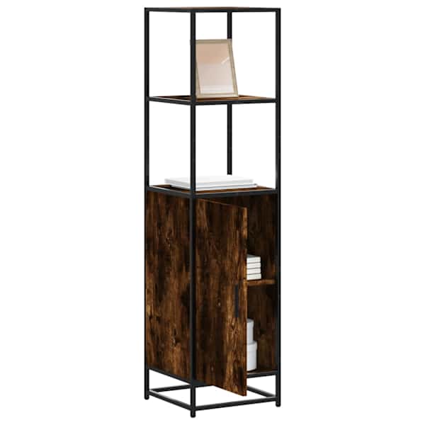Highboard suitsutamm 35,5 × 35 × 139 cm inseneritud puit ja metall