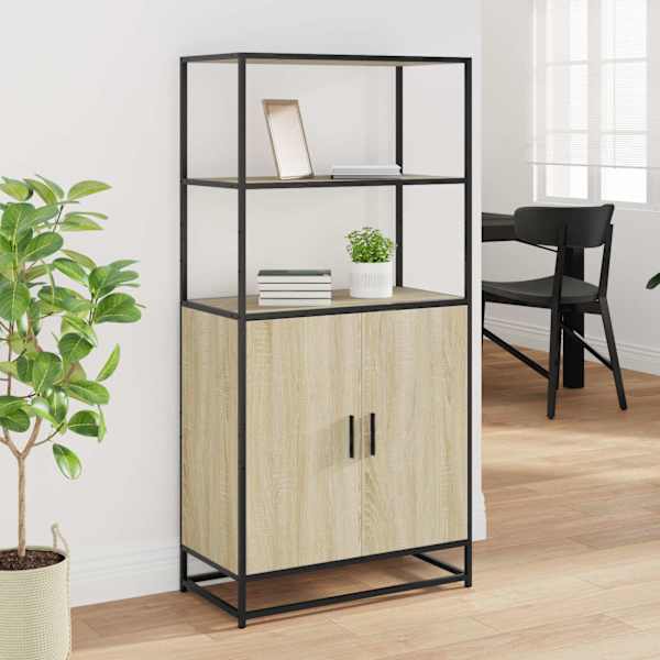Highboard Sonoma tamm 68 × 35 × 139 cm Engineered Wood and Metal
