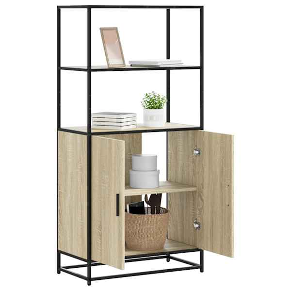 Highboard Sonoma tamm 68 × 35 × 139 cm Engineered Wood and Metal