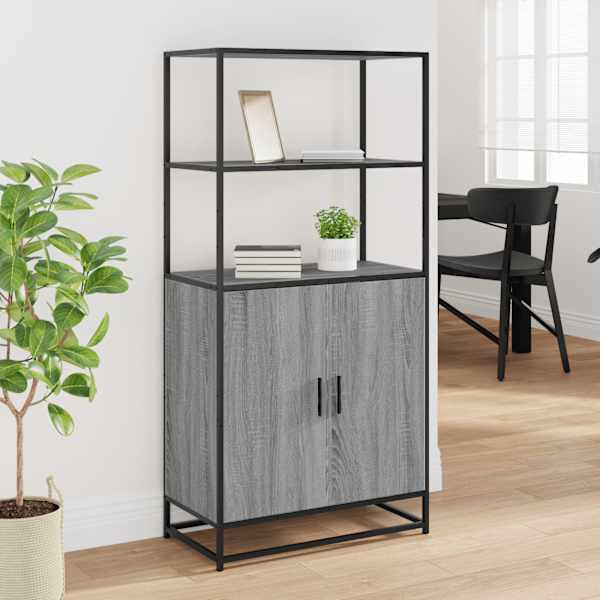 Highboard Hall Sonoma 68 × 35 × 139 cm Engineered Wood and Metal
