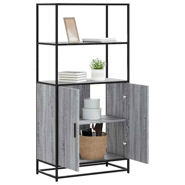 Highboard Hall Sonoma 68 × 35 × 139 cm Engineered Wood and Metal