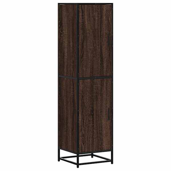 Highboard pruun tamm 35,5 × 35 × 139 cm Engineered Wood and Metal