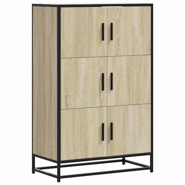 Highboard Sonoma tamm 68 × 35 × 106,5 cm inseneritud puit ja metall