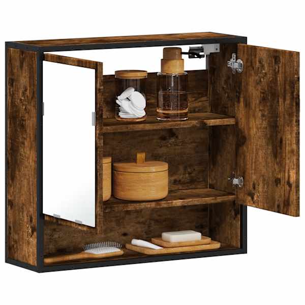 Vannitoa peegelkapp suitsutamm 65 × 20 × 60 cm ehituspuit