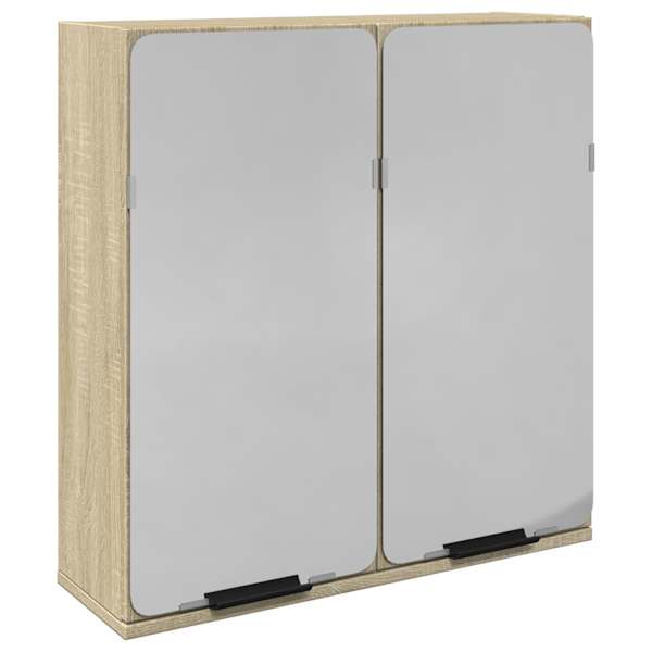 Vannitoa peegelkapp, Sonoma tamm, 64,5 × 20 × 66,5 cm tehispuit
