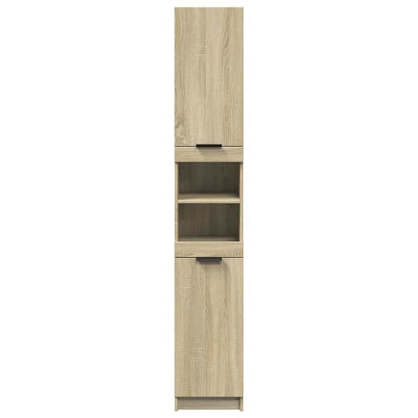 Vannitoakapp, Sonoma tamm, 32 × 34 × 188,5 cm, tehispuit