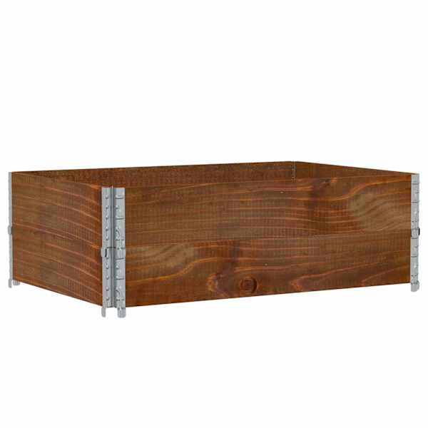 Taimekast 120 × 80 × 41 cm, täismännipuit – tumepruun
