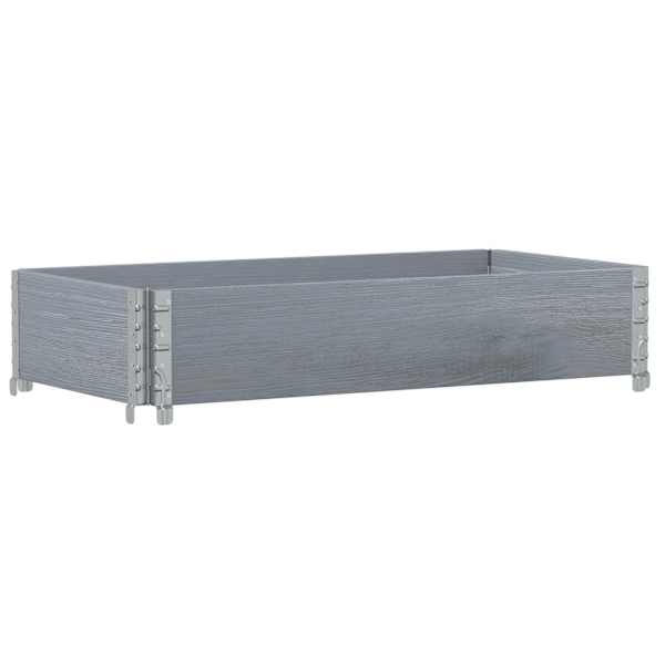 Taimekast 100 × 50 × 21,5 cm, täismännipuit – hall