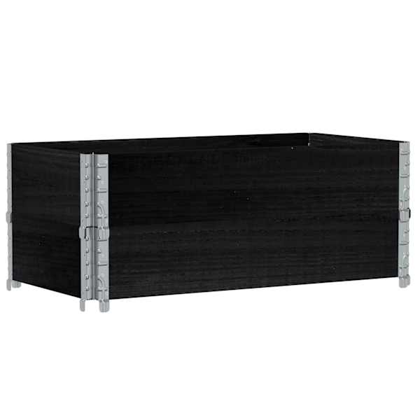 Taimekast 100 × 50 × 41 cm, täismännipuit – must