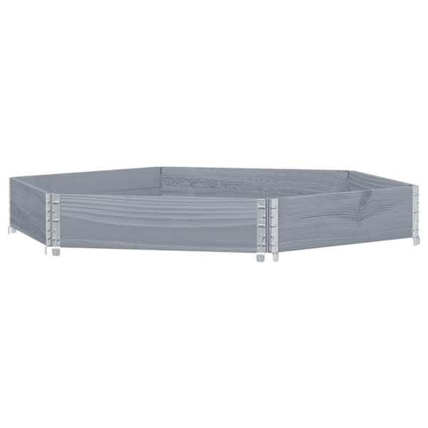 Taimekast 160 × 160 × 21,5 cm, täismännipuit – hall