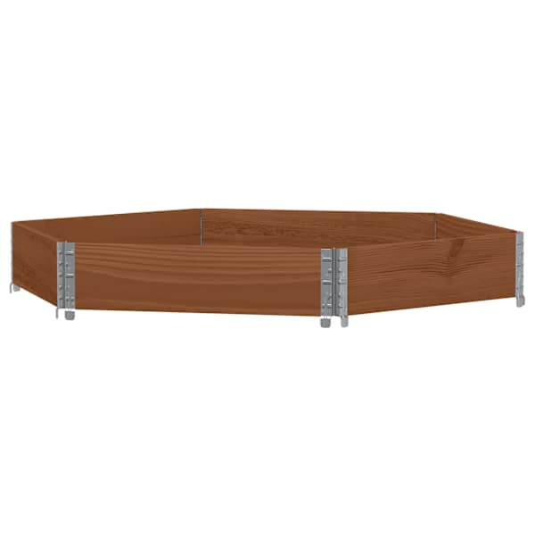 Taimekast 160 × 160 × 21,5 cm, täismännipuit – tumepruun