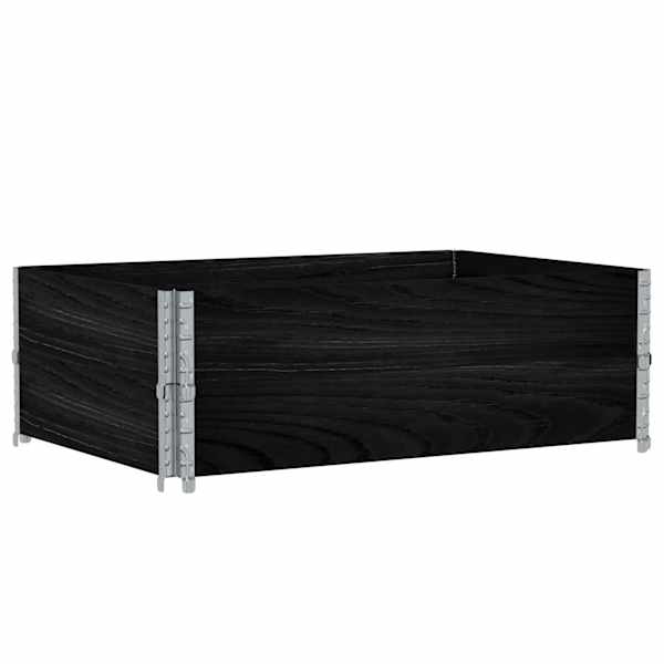 Taimekast 120 × 80 × 41 cm, täismännipuit – must