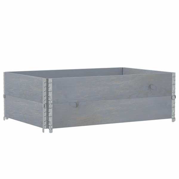 Taimekast 120 × 80 × 41 cm, täismännipuit – hall