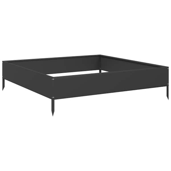 Peenrakast 100 × 100 × 26 cm, teras – must