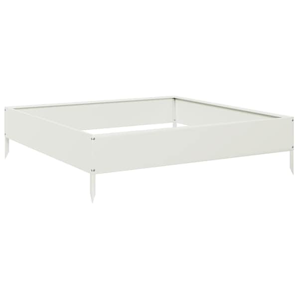 Peenrakast 100 × 100 × 26 cm, teras – valge