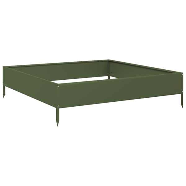 Peenrakast 100 × 100 × 26 cm, teras – roheline