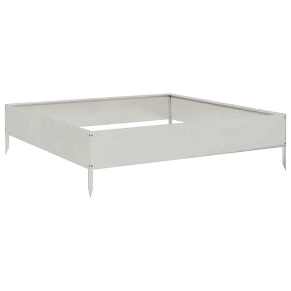 Peenrakast 100 × 100 × 26 cm, roostevaba teras – helehall