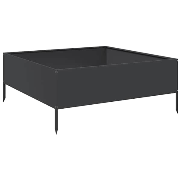 Peenrakast 100 × 100 × 41 cm, teras – must