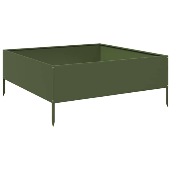 Peenrakast 100 × 100 × 41 cm, teras – roheline