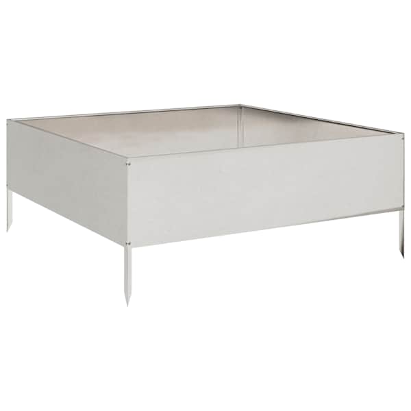 Peenrakast 100 × 100 × 41 cm, roostevaba teras – helehall