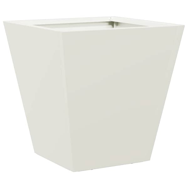 Taimekast 30 × 30 × 30 cm, külmvaltsitud teras – valge