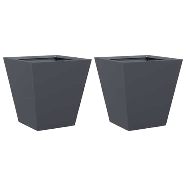Taimekast 30 × 30 × 30 cm, külmvaltsitud teras – antratsiithall – 2 tk