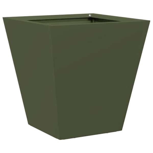 Taimekast 30 × 30 × 30 cm, külmvaltsitud teras – roheline