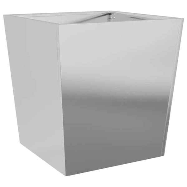 Taimekast 50 × 50 × 50 cm, tsingitud teras – hall
