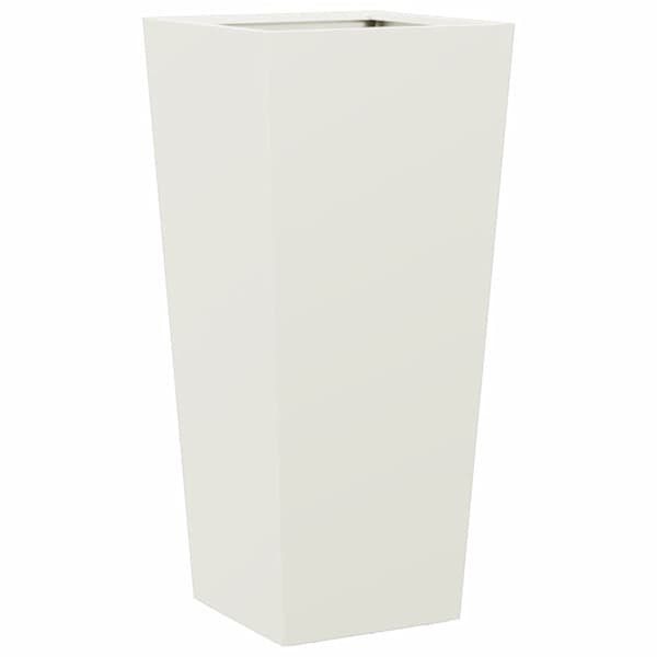 Taimekast 35 × 35 × 75 cm, külmvaltsitud teras – valge