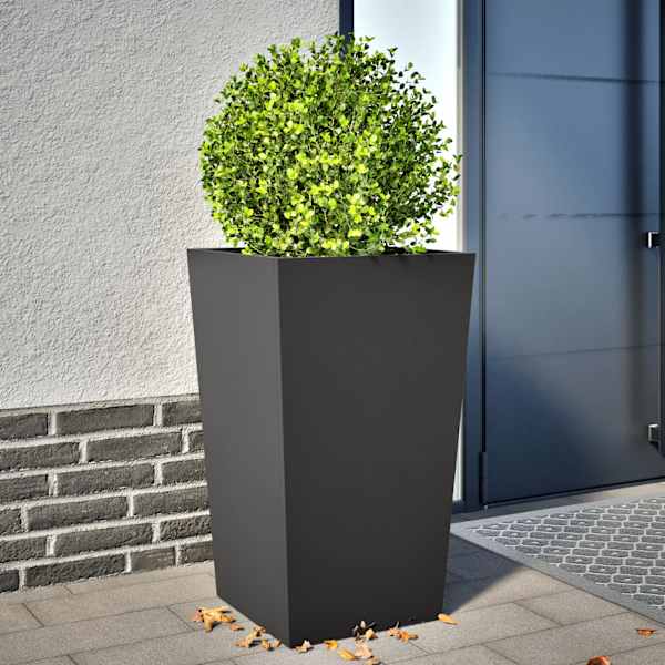 Taimekast 45 × 45 × 75 cm, külmvaltsitud teras – must