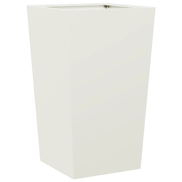 Taimekast 45 × 45 × 75 cm, külmvaltsitud teras – valge