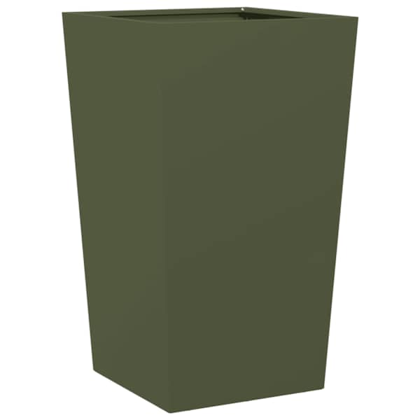 Taimekast 45 × 45 × 75 cm, külmvaltsitud teras – roheline