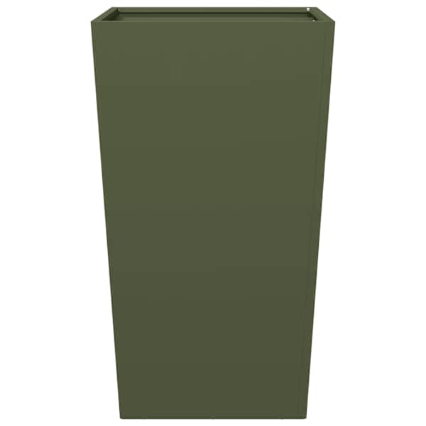Taimekast 45 × 45 × 75 cm, külmvaltsitud teras – roheline