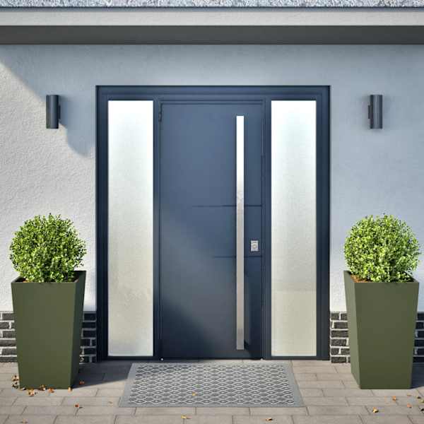 Taimekast 45 × 45 × 75 cm, külmvaltsitud teras – roheline – 2 tk