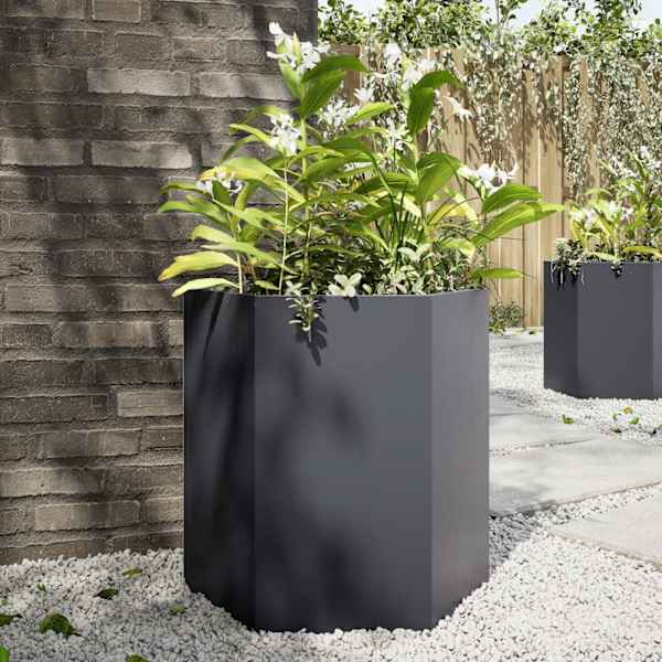 Taimekast 46 × 40 × 45 cm, teras – antratsiithall
