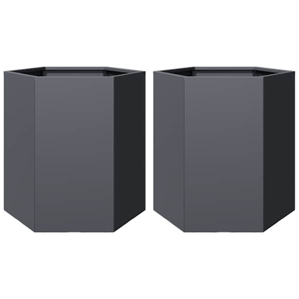 Taimekast 46 × 40 × 45 cm, teras – antratsiithall – 2 tk