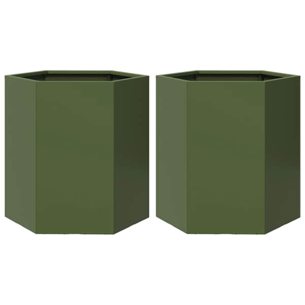 Taimekast 46 × 40 × 45 cm, teras – roheline