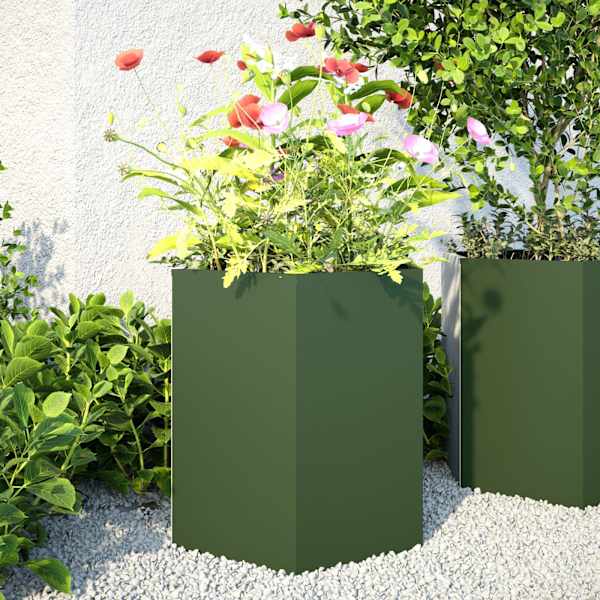 Taimekast 46 × 40 × 45 cm, teras – roheline
