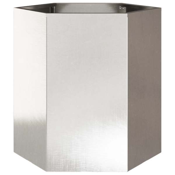 Taimekast 46 × 40 × 45 cm, roostevaba teras – helehall